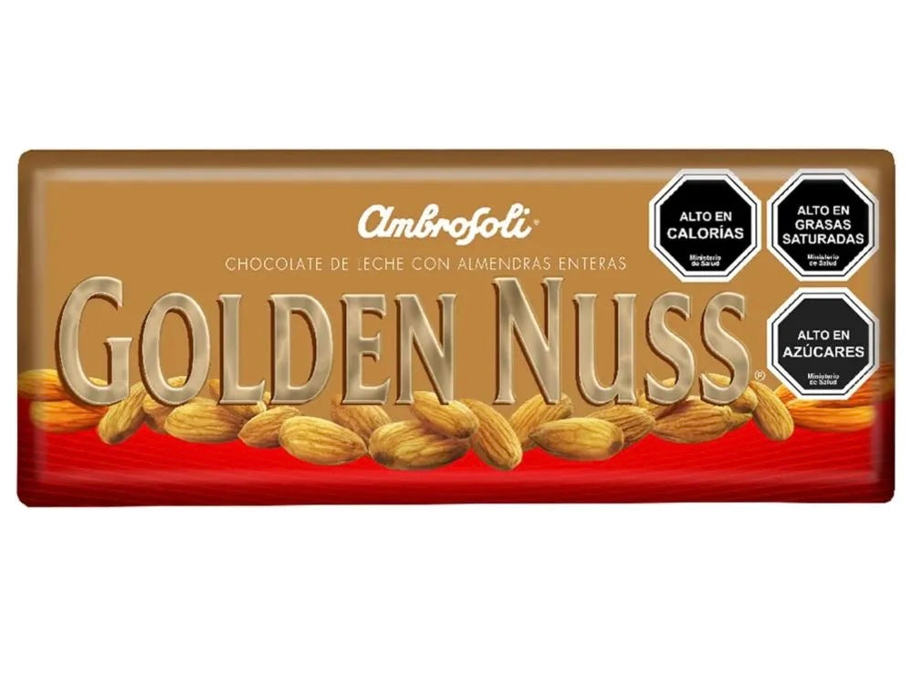 Golden Nuss Ambrosoli 140 g – Chocolate de leche con almendras enteras