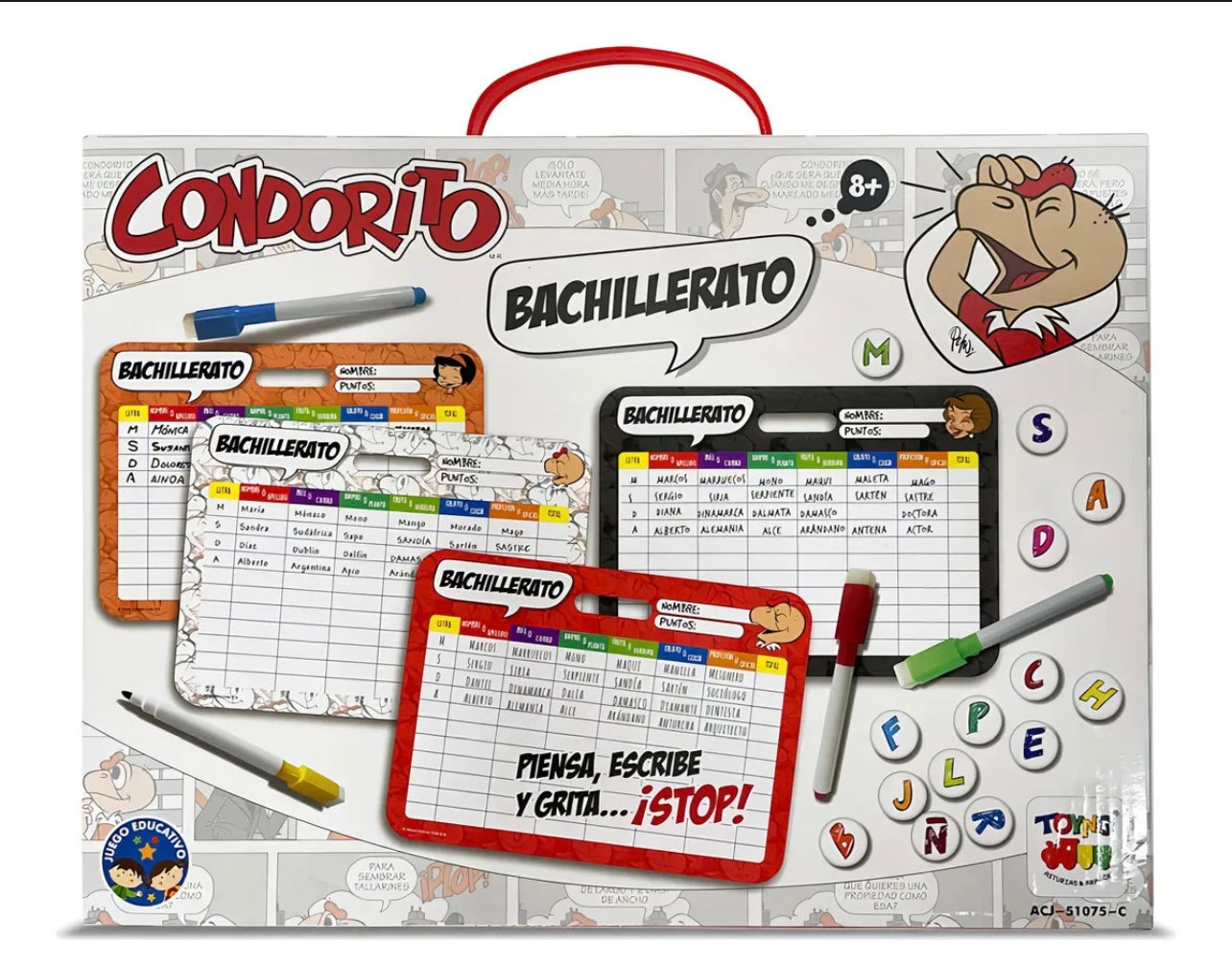 Juego de mesa Bachillerato stop