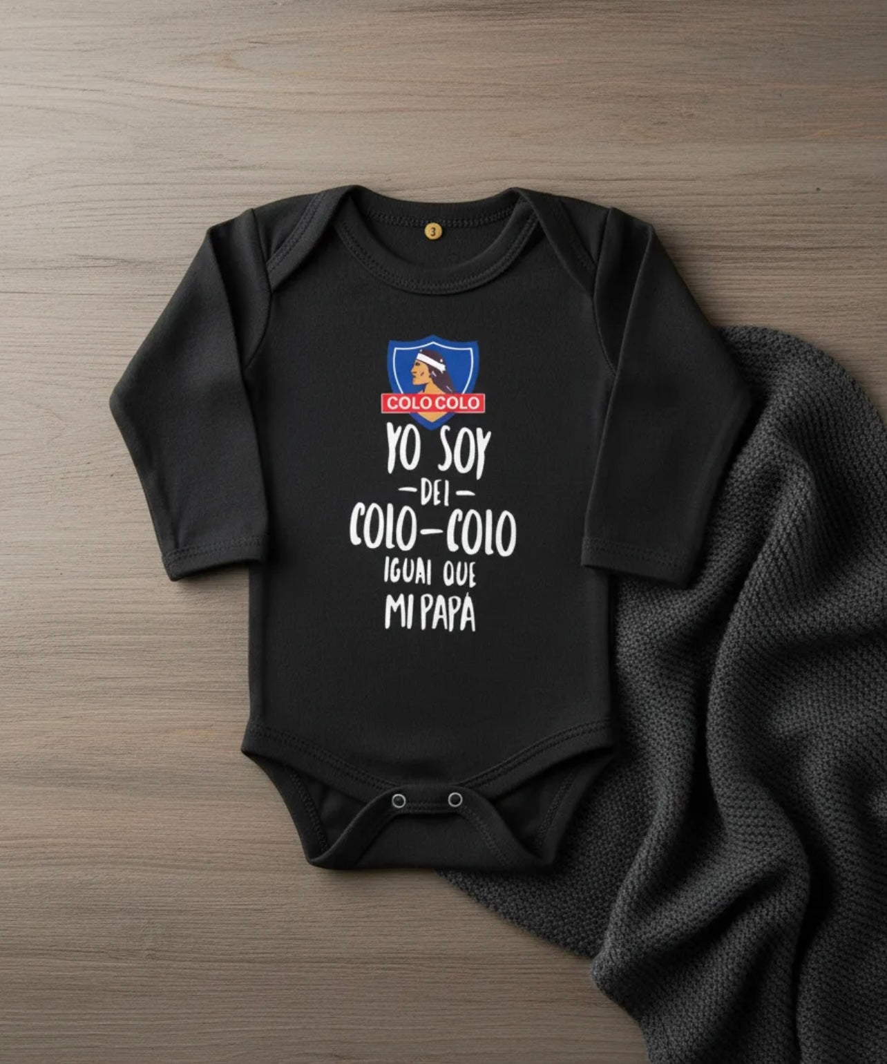 Body bebe “Yo Soy Del Colo Colo Igual Que Papá”