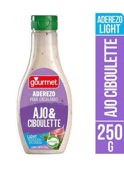 Aderezo ajo Ciboulette light 250gr, Gourmet