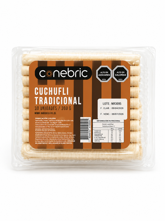 Cuchufli tradicional Conebric 30 unidades