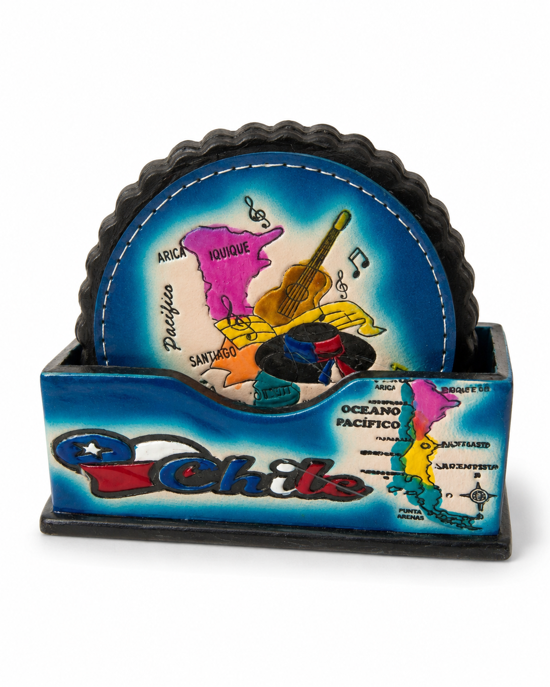 Posavasos artesanales set de 6 - Chilena Cossas 