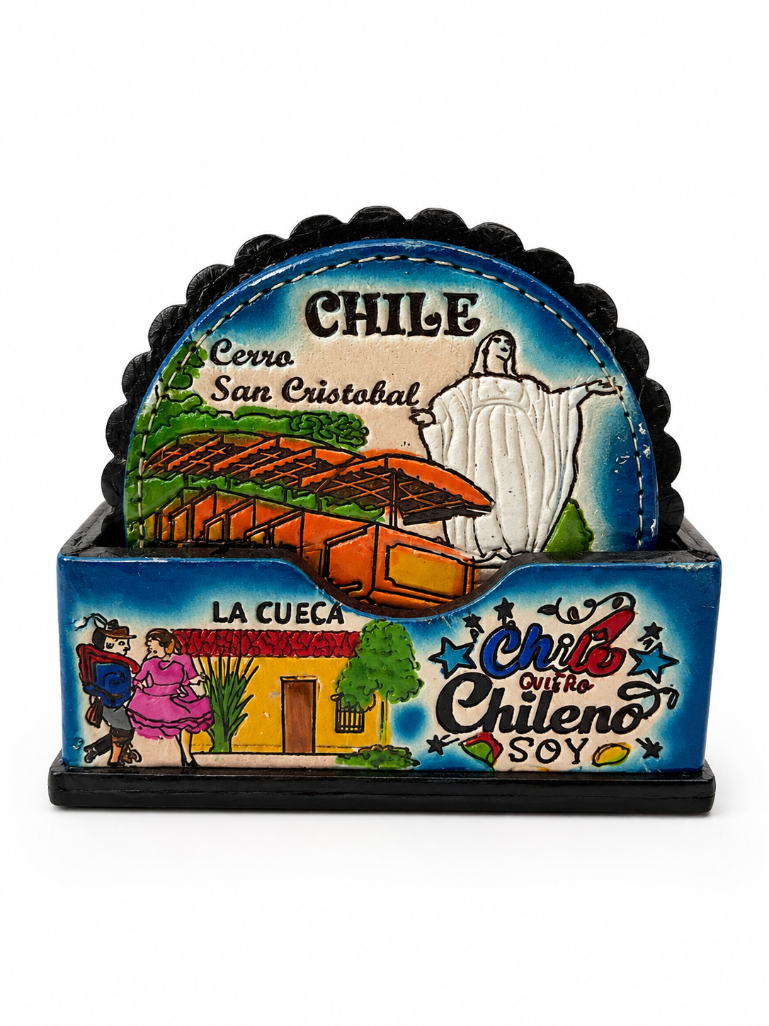 Posavasos artesanales set de 6 - Chilena Cossas 