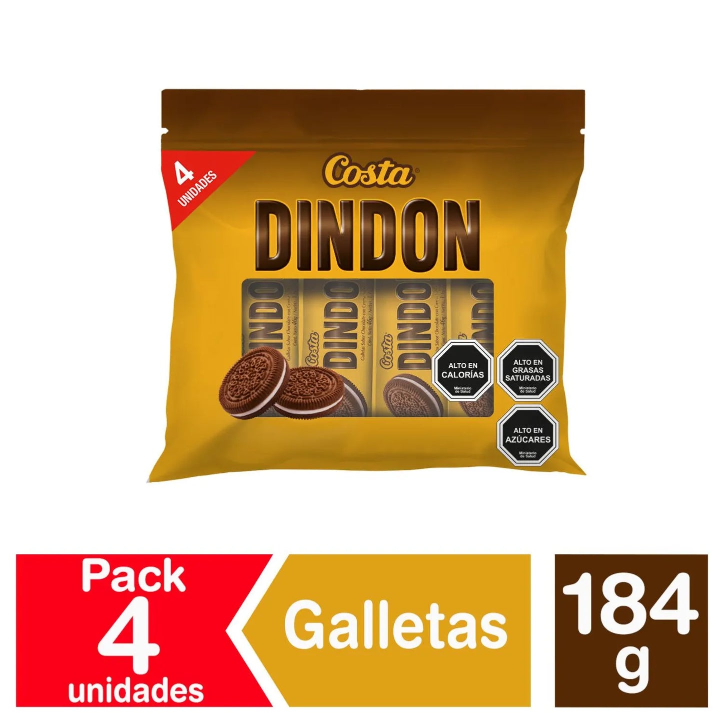 Galletas Dindon pack 4 mini galletas costa