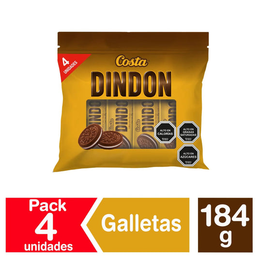 Galletas Dindon pack 4 mini galletas costa