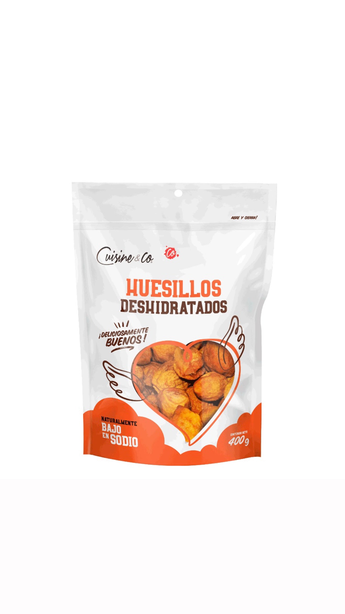 Huesillos Deshidratados Cuisine & Co 400 g – Duraznos Secos Chilenos