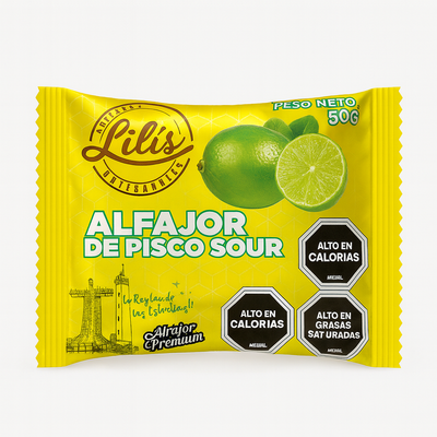Alfajor de Pisco Sour Lili’s – 50 g - Chilena Cossas 
