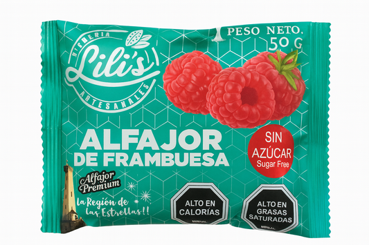 Alfajor de frambuesa sin azúcar Lili’s 50g