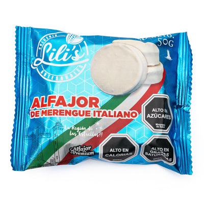 Alfajor de merengue italiano 50g - Chilena Cossas 