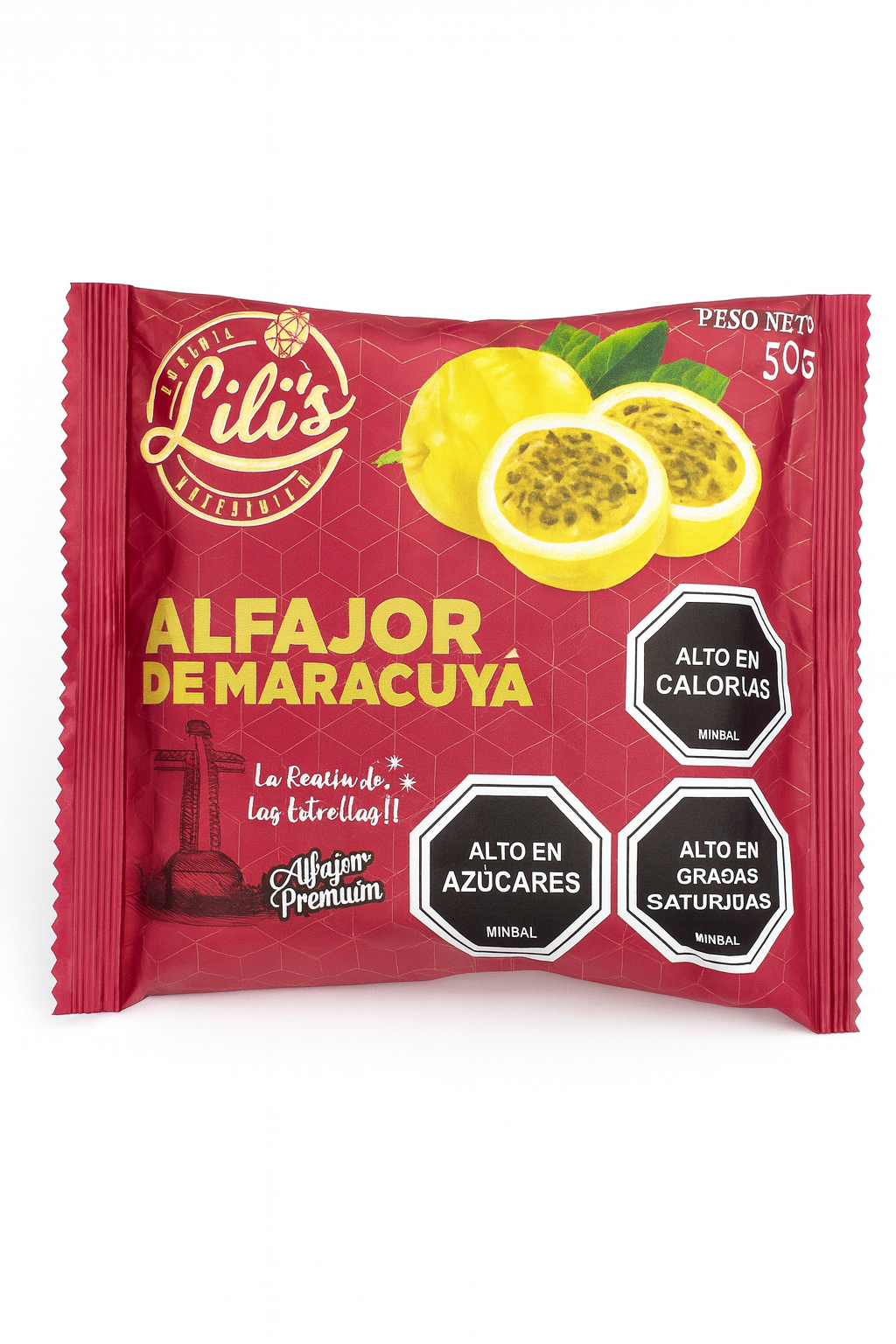 Alfajor de maracuya premium 50g Lilis