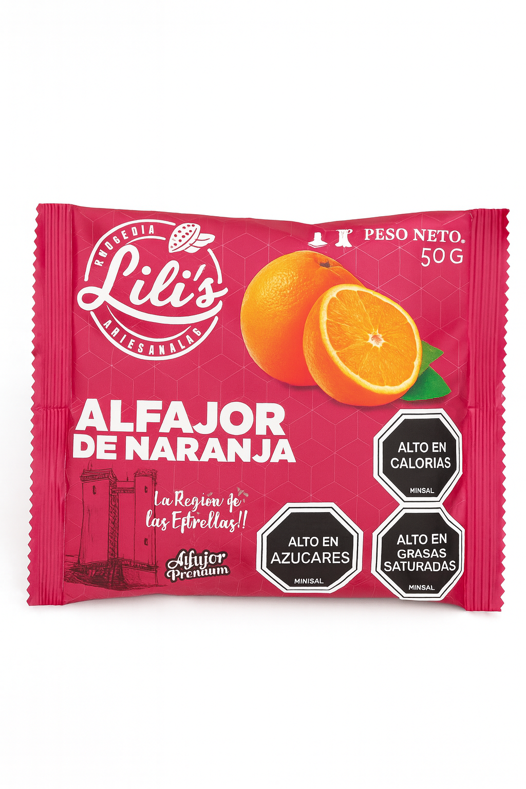 Alfajor de naranja 50g Lili’s - Chilena Cossas 
