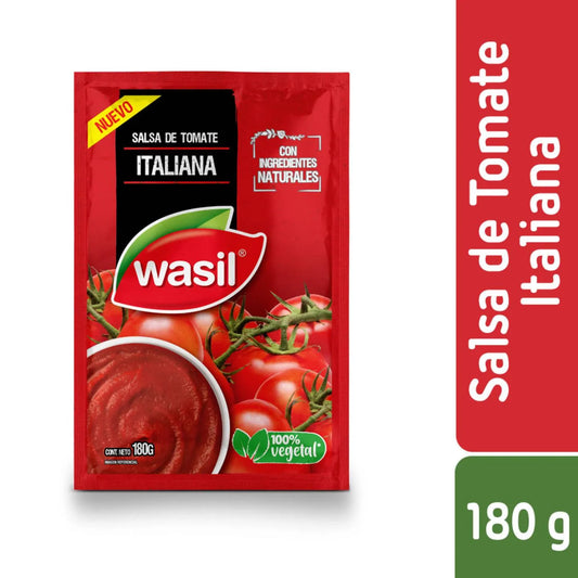 Salsa de tomate italiana Wasil 180g