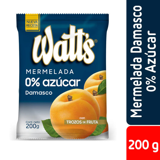 Mermeladas watts 0% azúcar - Damasco 200g