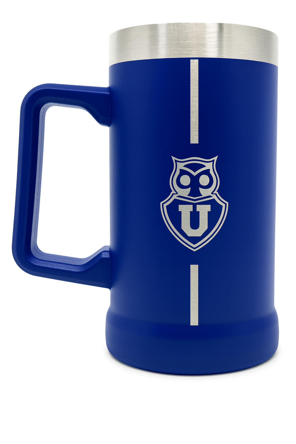 Beer mug tazón acero inoxidable Universidad de Chile 750ml schopero azul regalo hincha