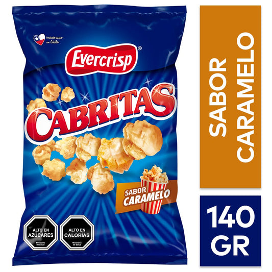 Cabritas Evercrisp 140g - sabor caramelo