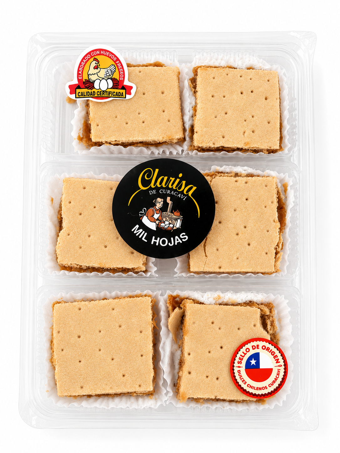 Pasteles de mil hoja 6 unidades - Clarisa