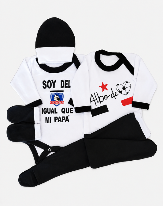 Conjunto para bebe- Ajuar 100% Algodon - Colo Colo 0-3 meses