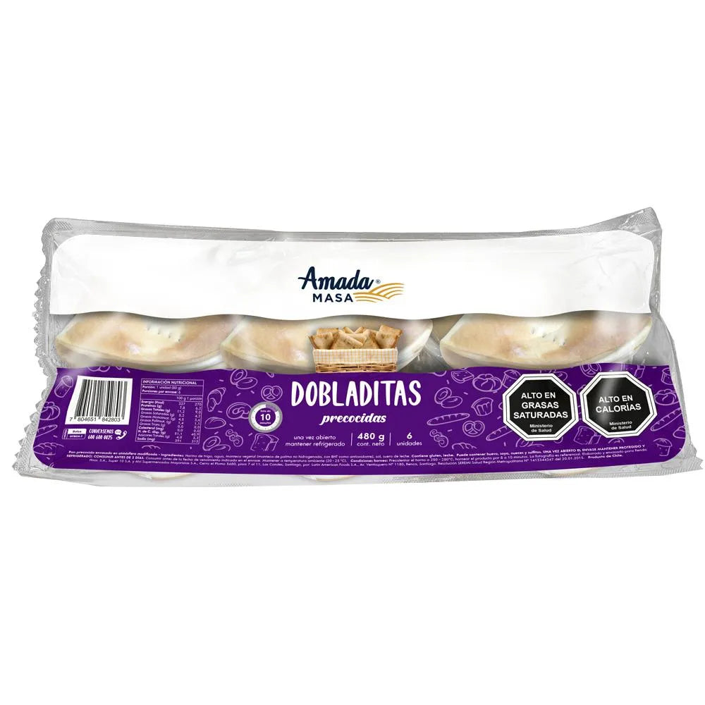 Pan precocido chileno – Dobladitas Amada Masa