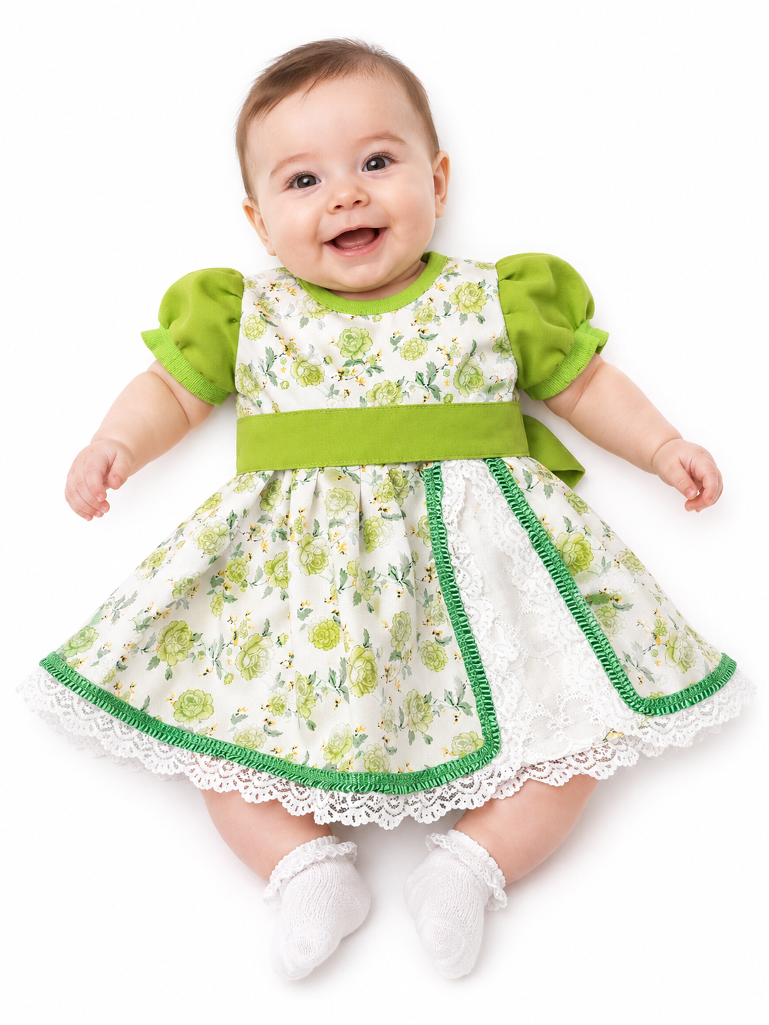 Vestido de huasa para Niña | Vestido de Cueca Chileno para Fiestas Patrias y Folclore