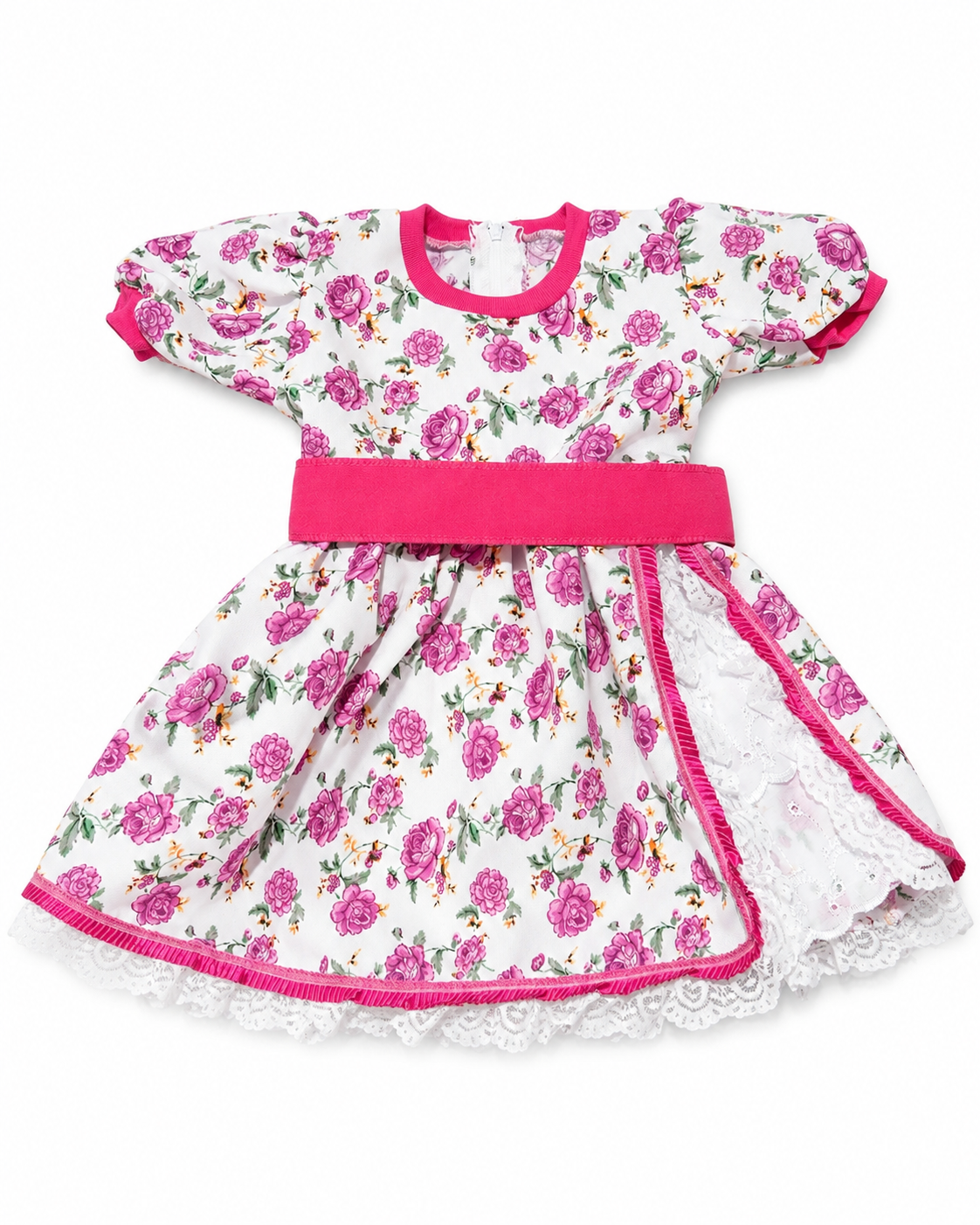 Vestido de huasa para Niña | Vestido de Cueca Chileno para Fiestas Patrias y Folclore