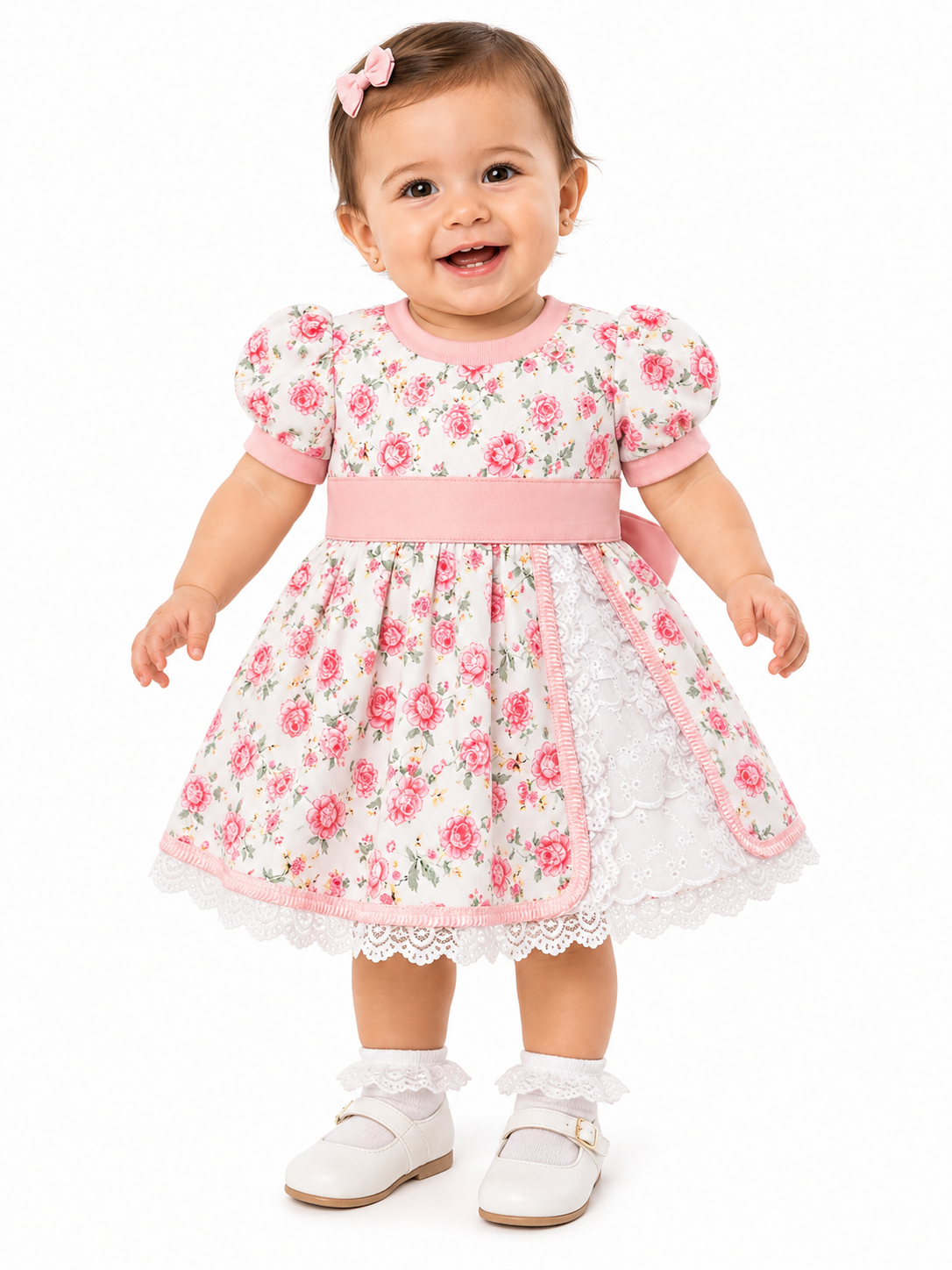 Vestido de huasa para Niña | Vestido de Cueca Chileno para Fiestas Patrias y Folclore