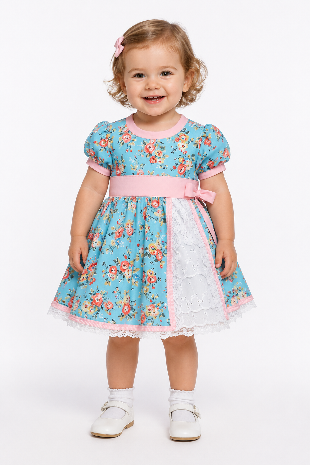 Vestido de huasa para Niña | Vestido de Cueca Chileno para Fiestas Patrias y Folclore
