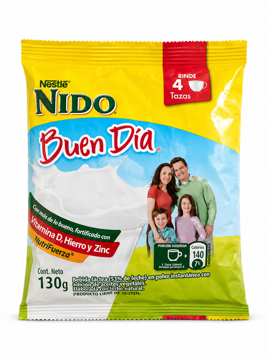 Leche nido Nestle 130g en polvo Instantanea