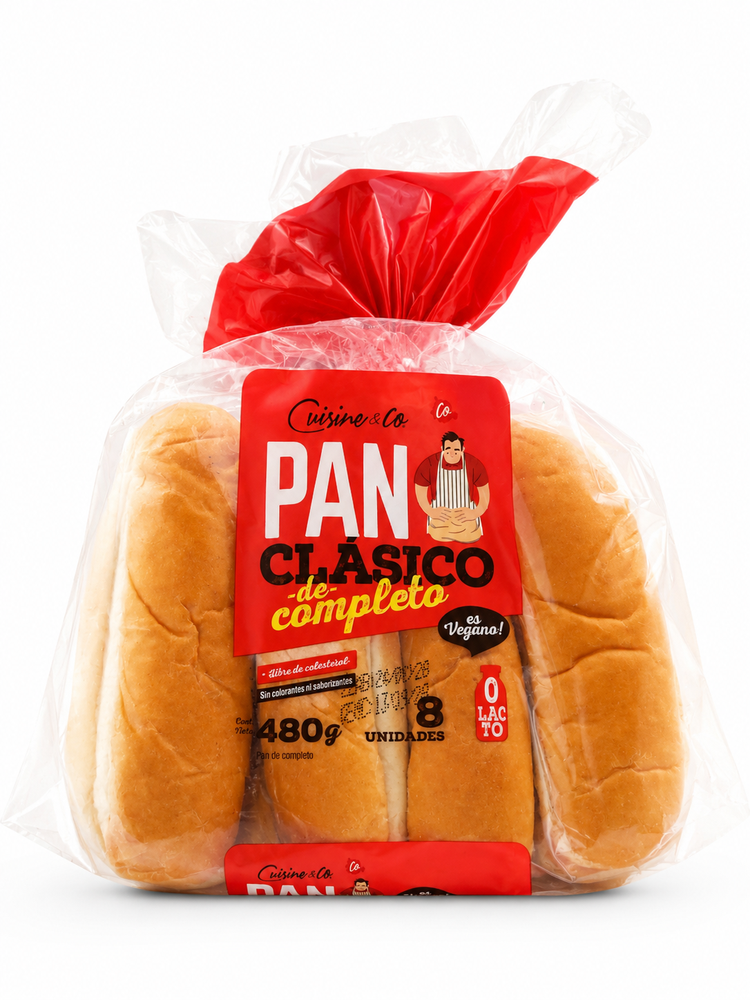 Pan de Completo 8 unidades - Cuisine&Co