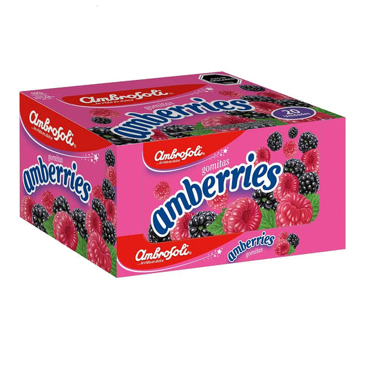Amberries gomitas sabor frambuesa y mora - Chilena Cossas 
