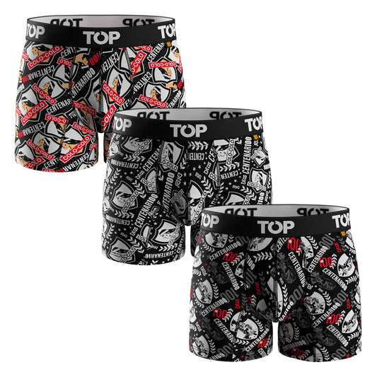 Pack de 3 Boxers Colo-Colo Talla XL. Ropa interior oficial de algodón, cómoda y resistente. El regalo perfecto para fanáticos del Cacique.