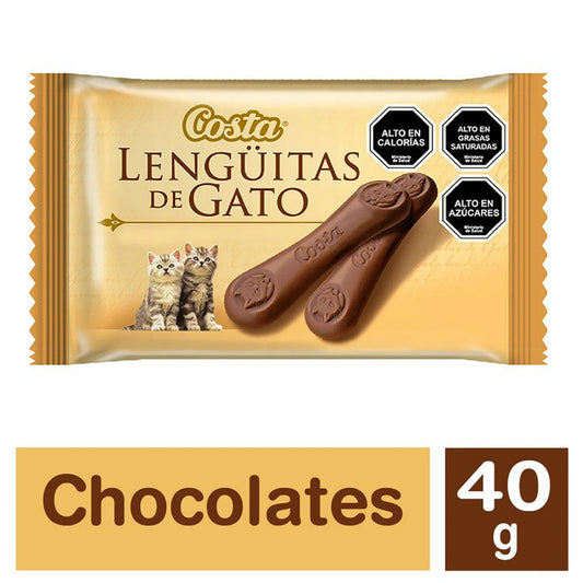 Lenguitas de gato 40 gr- chocolate de leche