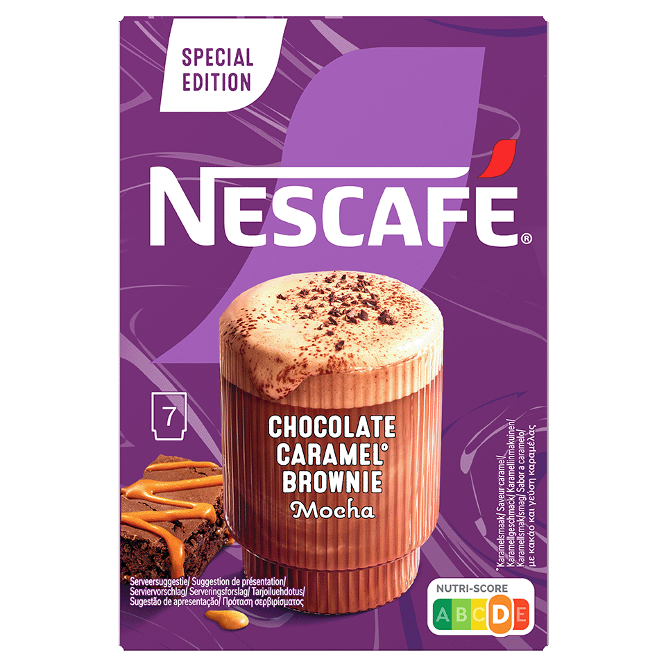 Cafe instantaneo sabor brownie caramel moka- Nescafe