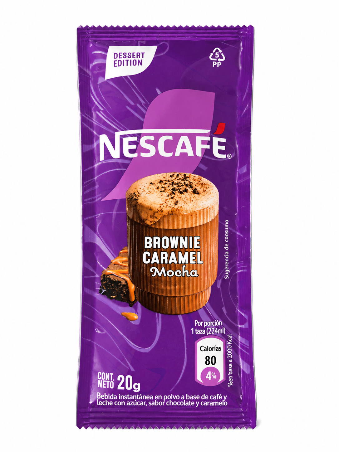 Cafe instantaneo sabor brownie caramel moka- Nescafe