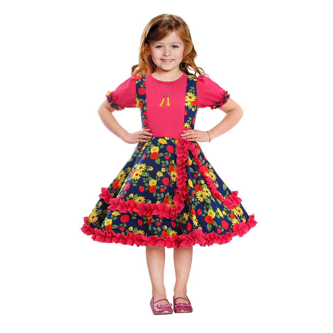 Vestido huasita para niñas - Chilena Cossas 