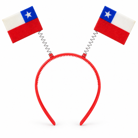 Antenas Chilenas con Banderas – Cintillo Patriótico Chile