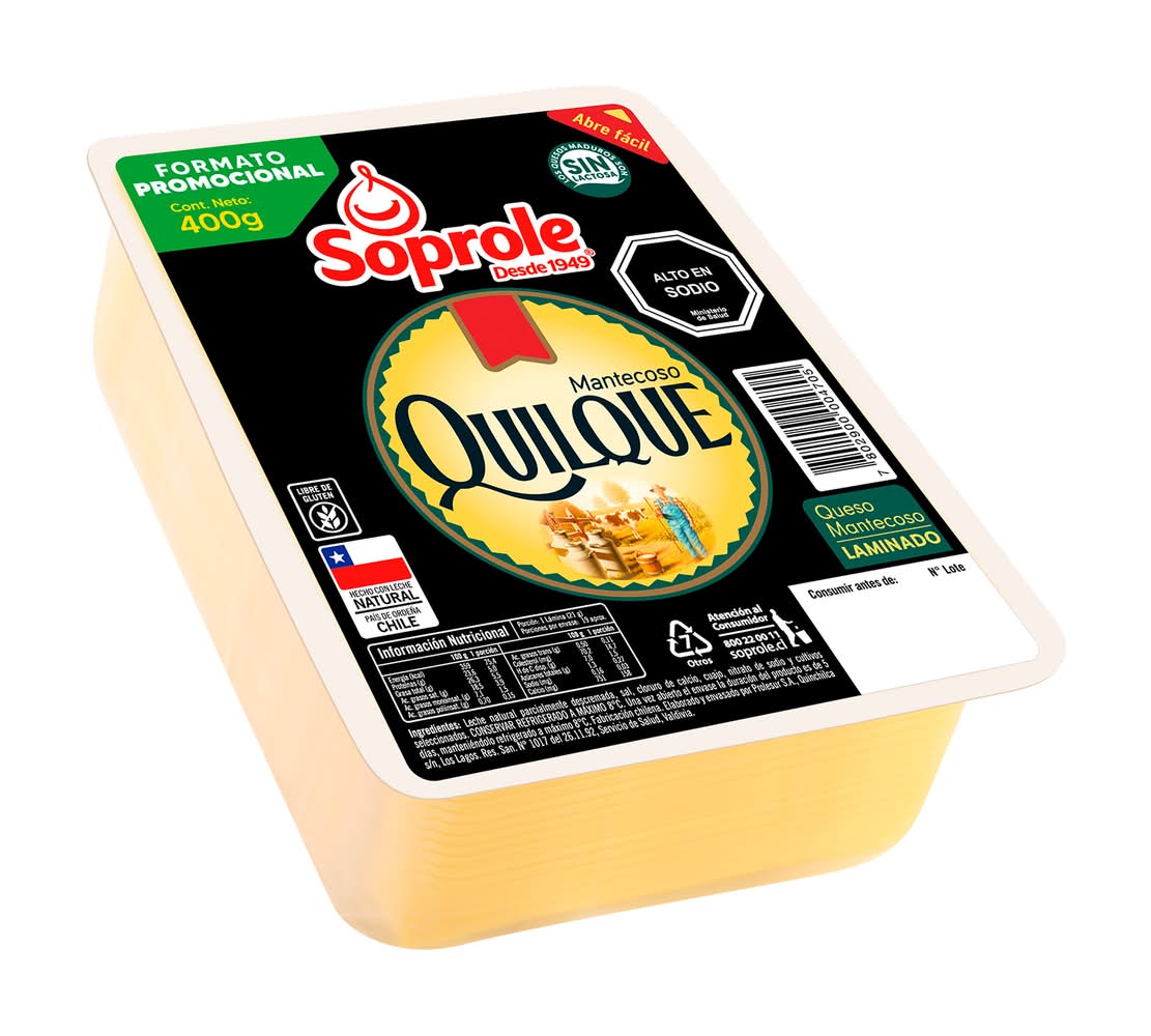 Queso mantecoso Quilque 400g - Chilena Cossas