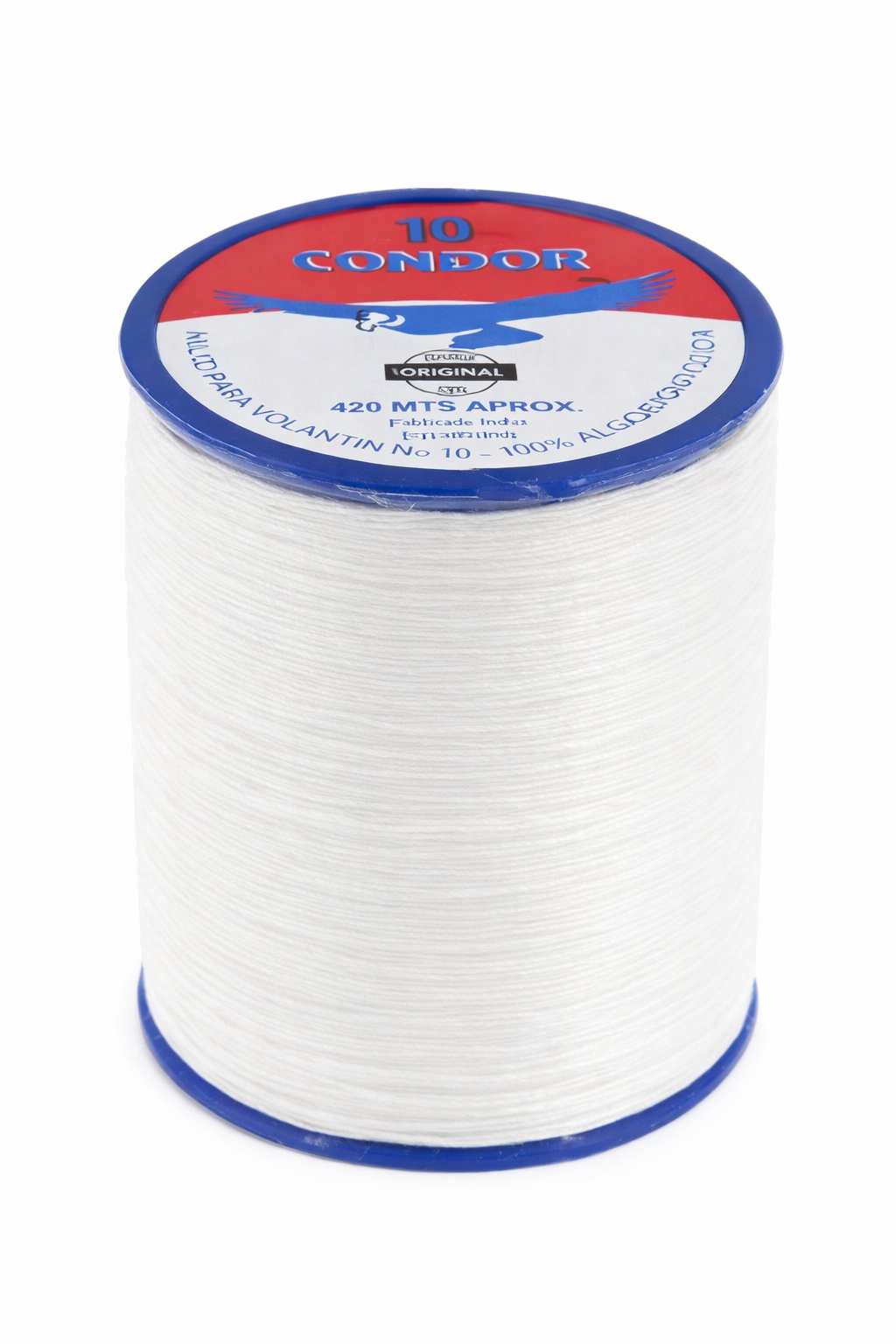 Hilo de volantin N10- 100% algodón pulido 420mts aprox