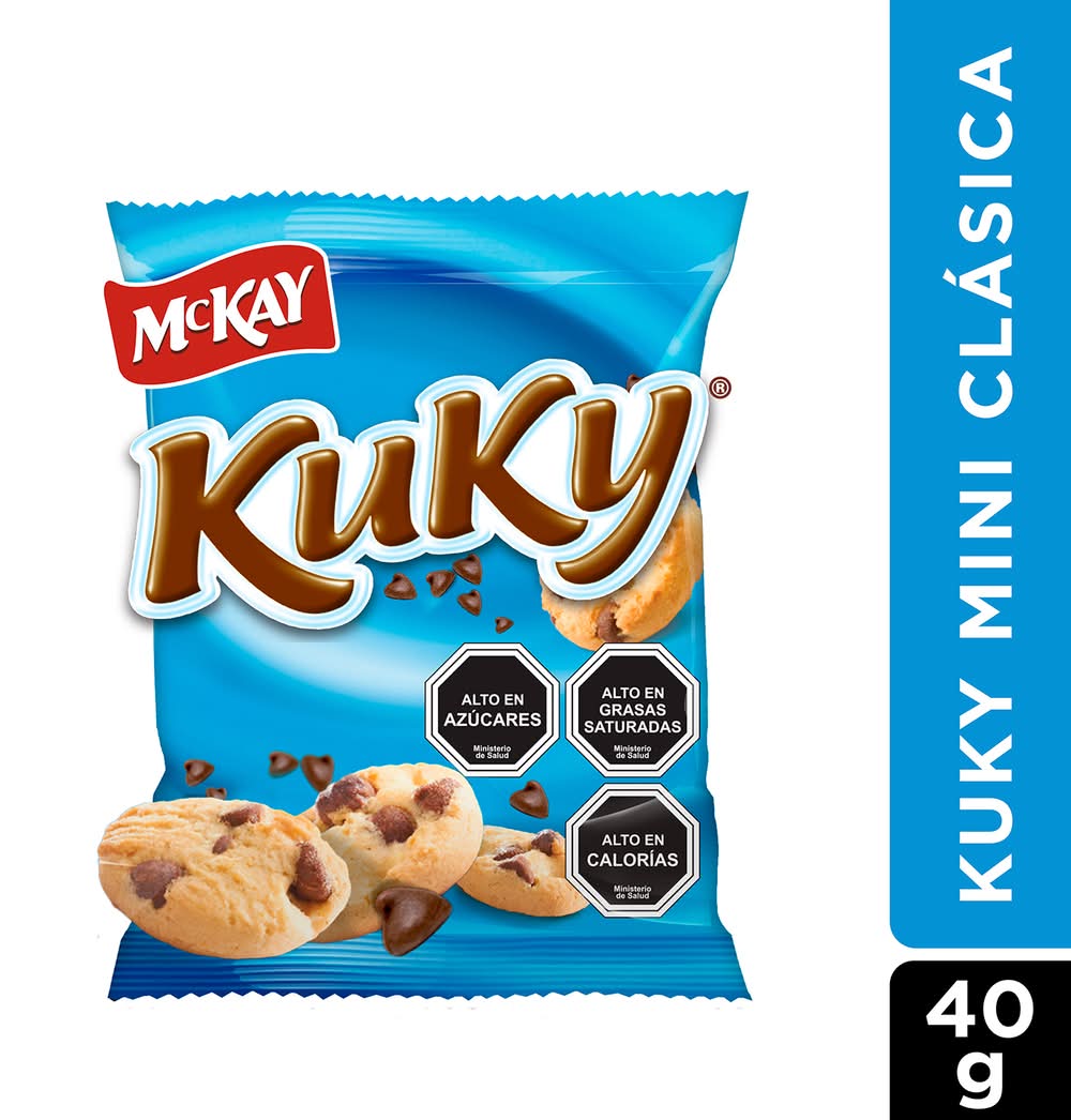 Galletas Kuky Mini Clásica 40 g McKay – Galletas Chilenas con Chips de Chocolate