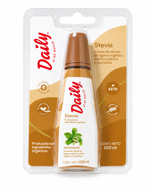 Endulzante Daily Stevia 100 ml – A Base de Agave Orgánico