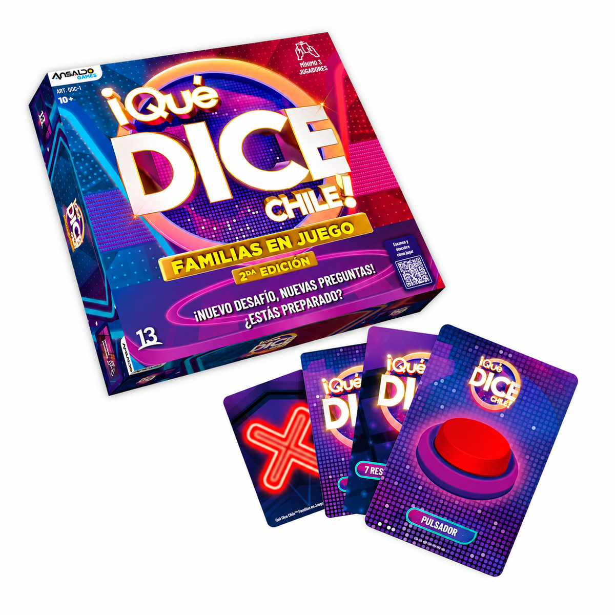 Juego de Mesa ¡Qué Dice Chile! Familias en Juego – 2da Edición