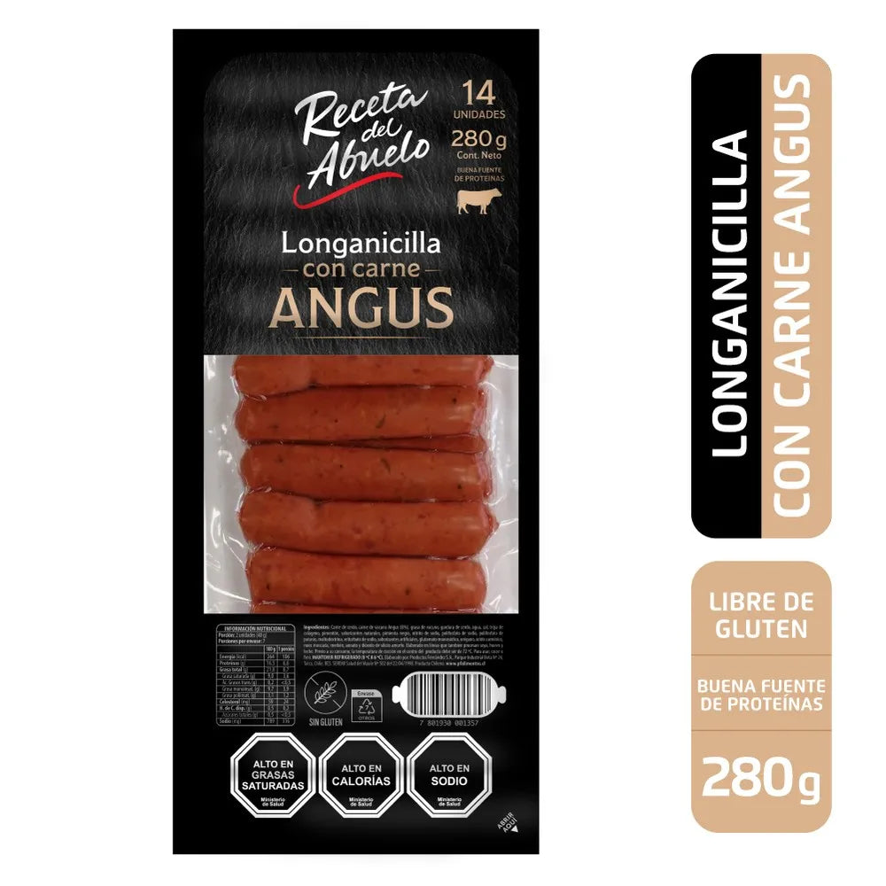 Longanicilla con carne de angus Receta del abuelo 280g