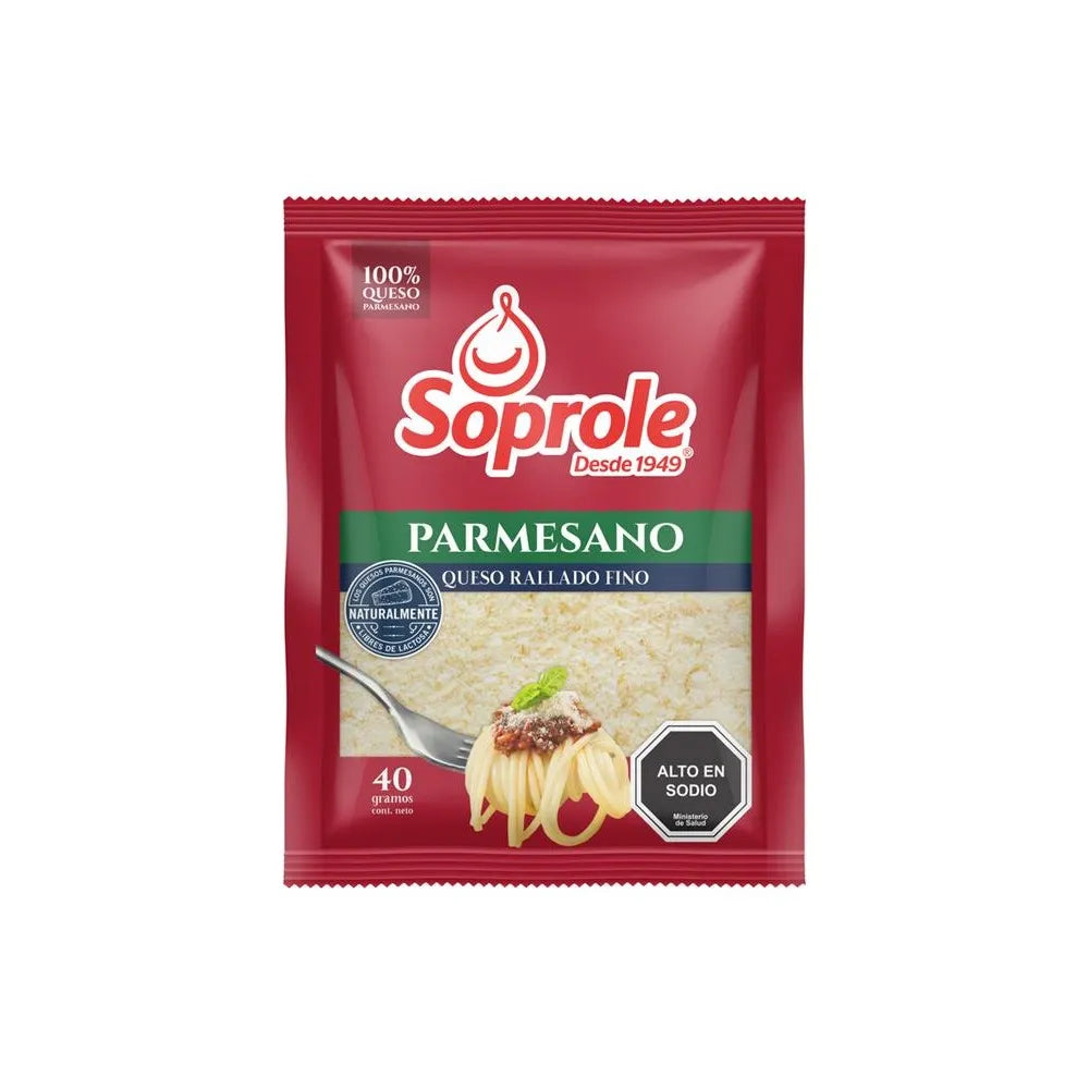 Queso rallado parmesano Soprole