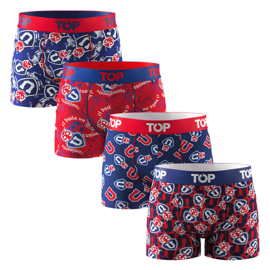 Pack de 4 Bóxers para Niño TOP – Universidad de Chile