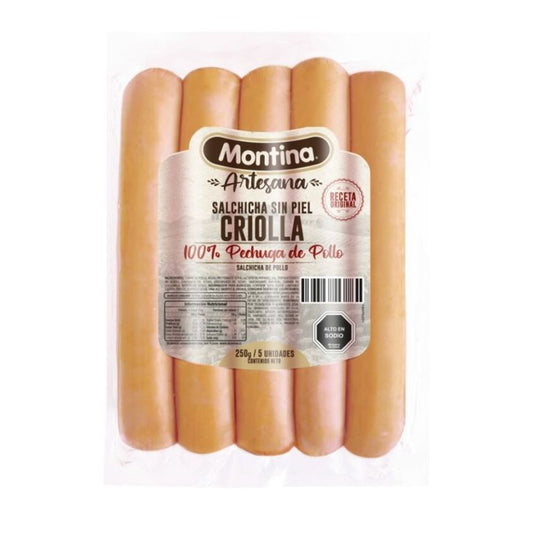 Salchicha criolla Montina 250g
