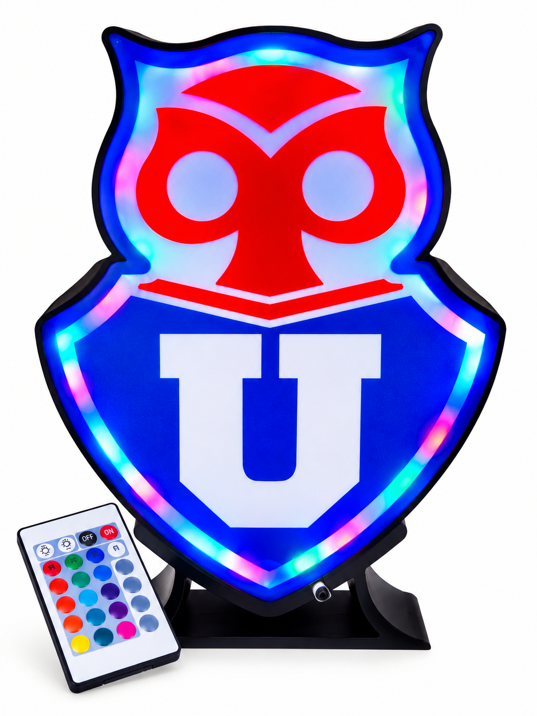 Lámpara LED Escudo Universidad de Chile con Control Remoto – Luz RGB Decorativa