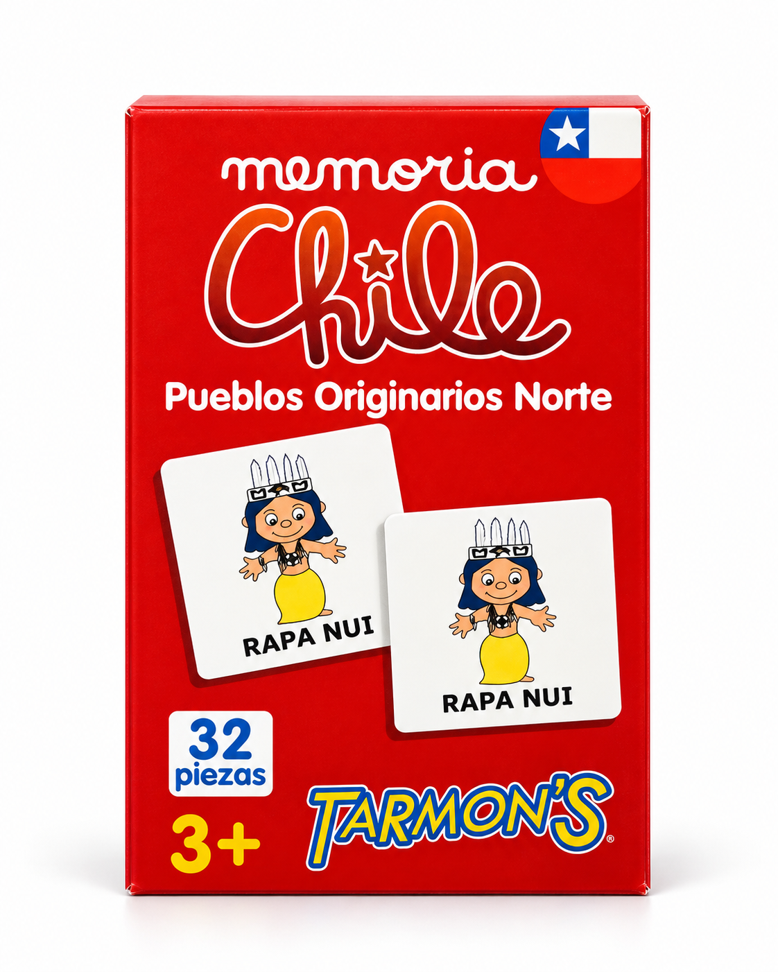 Juego Memorice Chile – Personajes y Pueblos Originarios | 32 Piezas – 3+ Años