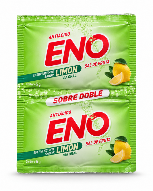 ENO Sal de Fruta Efervescente – Tradicional o Limón | Sobres Antiácidos - Chilena Cossas 