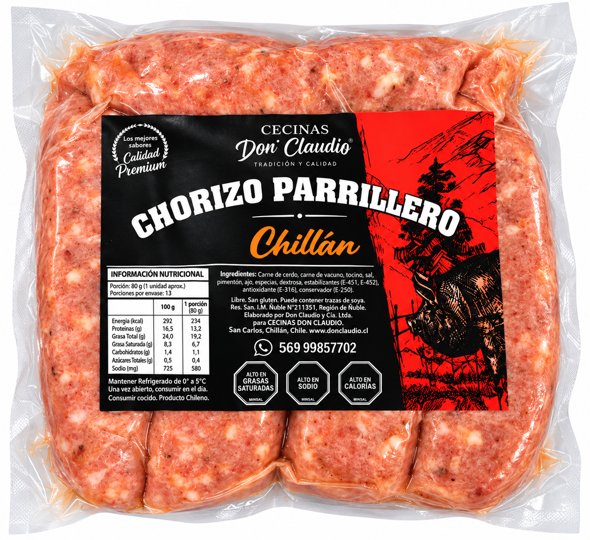 Chorizo parrillero de Chillan