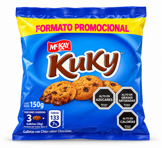 Galletas McKay Kuky con Chips de Chocolate – Formato Promocional 150 g