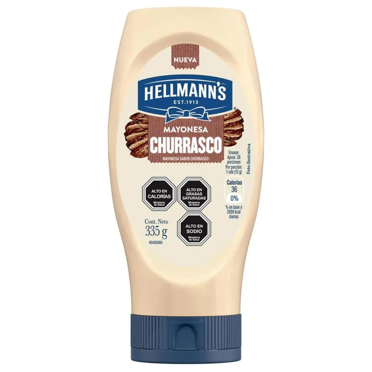 Mayonesa Hellmann’s Sabor Churrasco 335 g – Cremosa y Sabrosa